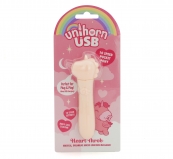 Вибропуля Unihorn USB - Heart Throb, светло-розовый