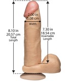 Фаллоимитатор The Realistic Cock FIRMSKYN 8” Vanilla (20.6, Ø 5 см)