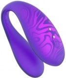 Парный вибромассажер TWIN+ с пультом ду и приложением, Purple