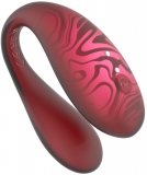 Парный вибромассажер TWIN+ с пультом ду и приложением, Red