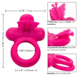 Эрекционное виброкольцо Dual Butterfly Ring