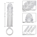 Набор из трех насадок на пенис PIECE TEXTURED EXTENSION SET