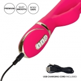 Rибромассажер кролик Jack Rabbit, розовый (22.8, Ø 5 см)