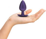 Анальная пробка из силикона L - Metallic Pur (8.9, Ø 4 см)