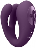 Вибромассажер Yoko с функцией пульсации, фиолетовый