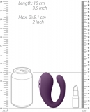 Вибромассажер Yoko с функцией пульсации, фиолетовый