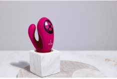 Вибромассажер Yoko с функцией пульсации, розовый