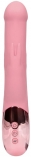 Вибратор-кролик с вращающимися бусинами (розовый)