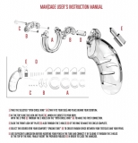 Мужской пояс верности Cock Cage Model 13 Chastity 2.5