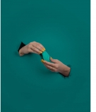 Вибромассажер Couple Toy with Remote Control с пультом управления, бирюзовый