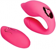 Вибромассажер Couple Toy with Remote Control с пультом управления, розовый