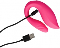 Вибромассажер Couple Toy with Remote Control с пультом управления, розовый