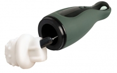 Мастурбатор с 2 функциями: всасывание и вибрация