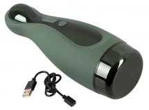 Мастурбатор с 2 функциями: всасывание и вибрация