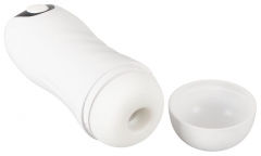 Мастурбатор с 2 функциями: вибрация и всасывание