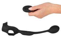 Виброкольцо для мужчин с анальной пробкой и пультом управления