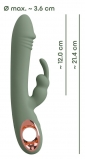 Тонкий вибратор Кролик Olive