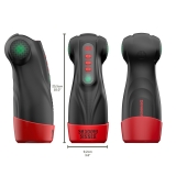 Интерактивный мастурбатор Masturs Shadow Sinner Raven - Вакуум, вибрация, подсветка