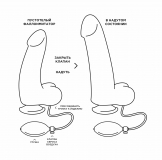 Надувной фаллоимитатор Lovetoy (16.5, Ø 3 см)