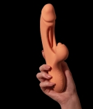 Вибратор с тройной стимуляцией Shelest (25, Ø 4см) Nejno