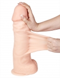 Фаллоимитатор неоскин - СУПЕРГИГАНТ с подвижной кожей №3