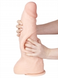 Фаллоимитатор неоскин - СУПЕРГИГАНТ с подвижной кожей №4