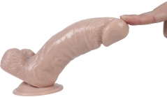 Реалистичный фаллоимитатор REAL silicone (17, Ø 4 см)