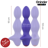 Анальная вибропробка ONINDER с приложением (13.5, Ø 3.5 см)