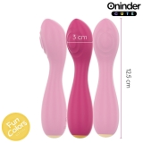 Перезаряжаемый мини-вибратор ONINDER с режимом постукивания (12.5, Ø 3 см)