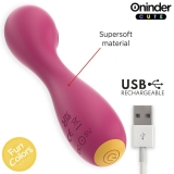 Перезаряжаемый мини-вибратор ONINDER с режимом постукивания (12.5, Ø 3 см)