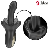 Вибратор IBIZA с эффектом фрикций и посасывания