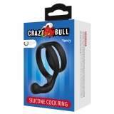 Эрекционное кольцо двойное черное CRAZY BULL