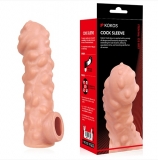 Насадка на фаллос с отверстием для мошонки Cock sleeve №3, размер S (13.8, Ø 4.2 см)