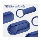 Эрекционное кольцо Tenga paiRING с вибрацией, индиго
