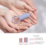 Эрекционное кольцо iroha paiRING+ Very Peri с вибрацией