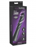 Анальный вибростимулятор с вращением и фрикциями Twist Ecstasy (24.1, Ø 4.8 см)