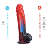 Фаллоимитатор SILEXD Fantasy Devil красный, 8” (20.3, Ø 4.4 см)