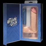 Ультрареалистичный вибратор Realistic Cock с мошонкой (20.3, Ø 5.2 см)