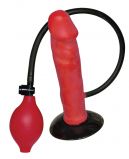 Надувной вибратор с грушей Red Ballon