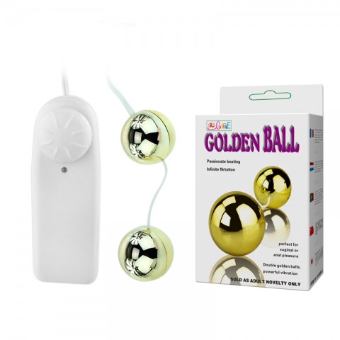 Шарики вагинальные Golden Ball с вибрацией и пультом управления