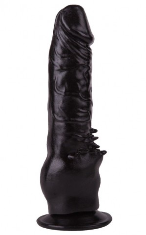 Фаллоимитатор Lovetoy с присоской черный (17.8, Ø 4 см)