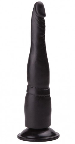 Фаллоимитатор Lovetoy с присоской черный (18.5, Ø 4 см)