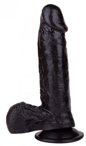 Фаллоимитатор Lovetoy с присоской черный (16, Ø 4.1 см)