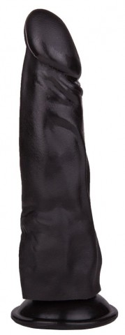 Фаллоимитатор Lovetoy с присоской черный (19, Ø 4 см)