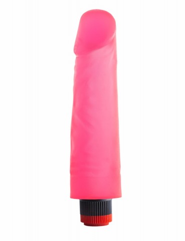 Вибратор гелевый розовый, 17,5 см