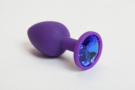 Пробка фиолетовая с синим кристаллом (7.1, Ø 2.8 см)