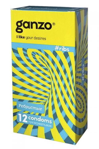 Презервативы Ganzo Ribs (12 шт)