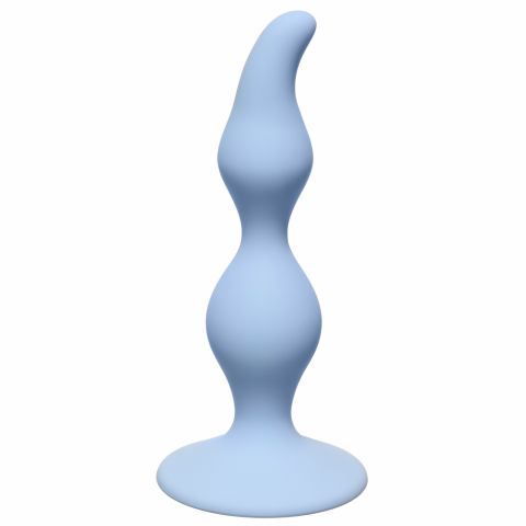 Анальная пробка Curved Anal Plug Blue (12.5, Ø 3 см)