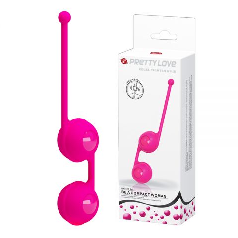 Pretty Love Kegel Tighten Up III, вагинальные шарики на сцепке (17, Ø 3.5 см)