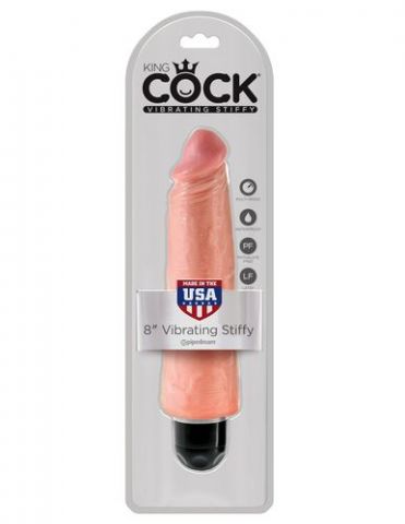 PipeDream King Cock 8 Vibrating Stiffy Вибратор телесный (20, Ø 5.8 см)